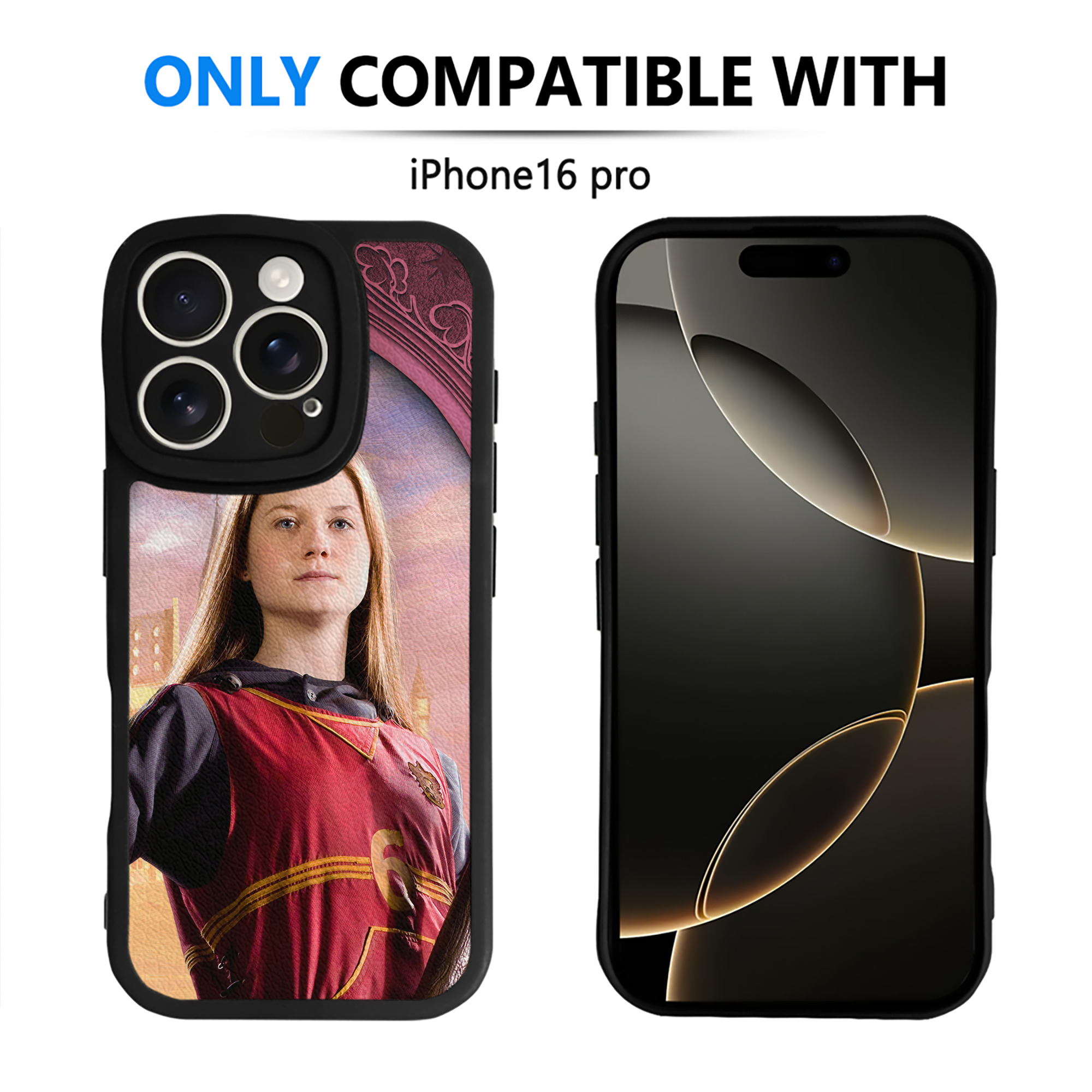 （画像用） Harry Potter ハリー・ポッターシリーズ 【iPhone 16シリーズ対応】シリコンスマホケース（レザー調） 材質：シリコン